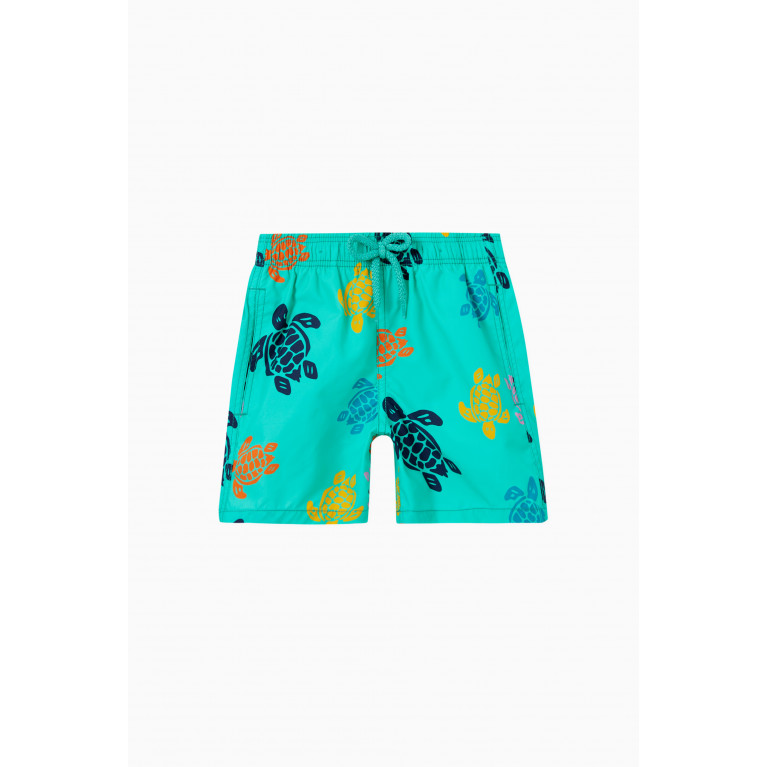 Vilebrequin - Turtle Print Swimming Trunks in Recycled Materials