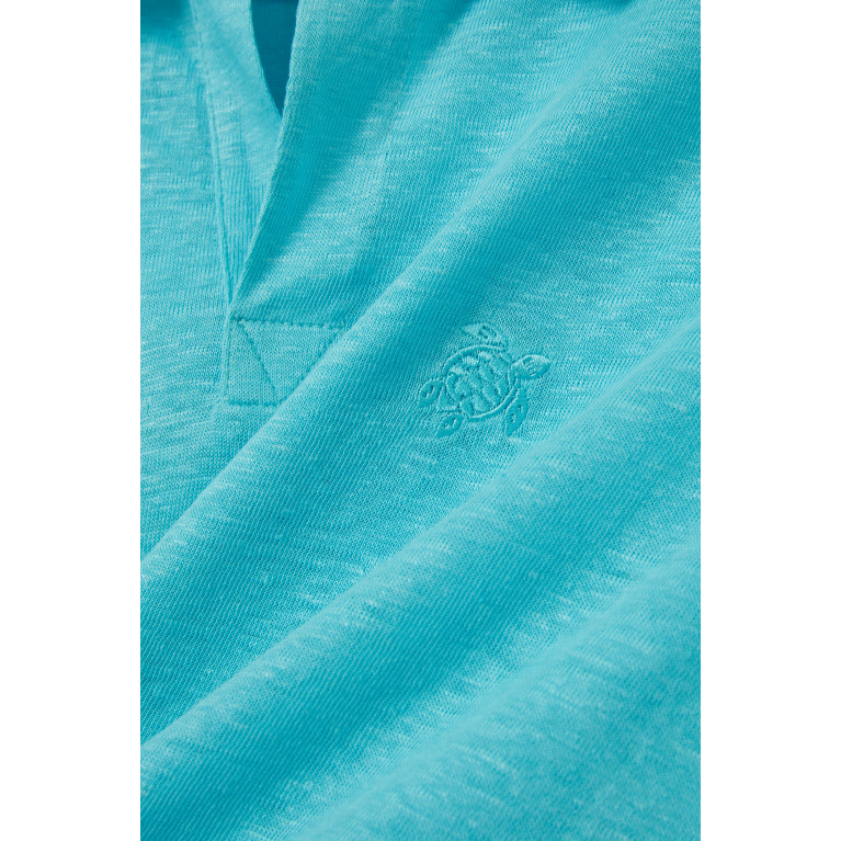 Vilebrequin - Logo Detail Polo in Linen Blue
