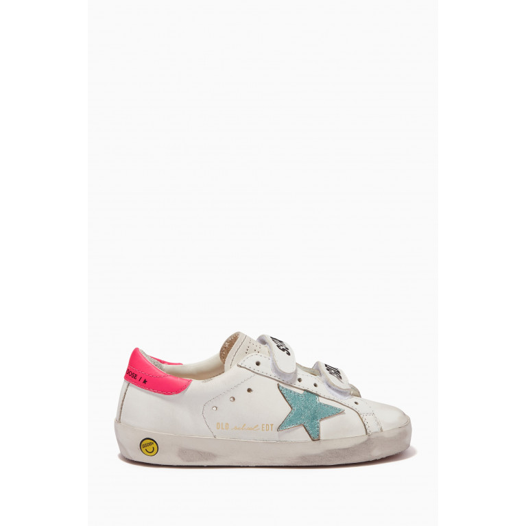 Golden Goose Deluxe Brand - Old School Vintage Laminated Star Sneakers in Leather