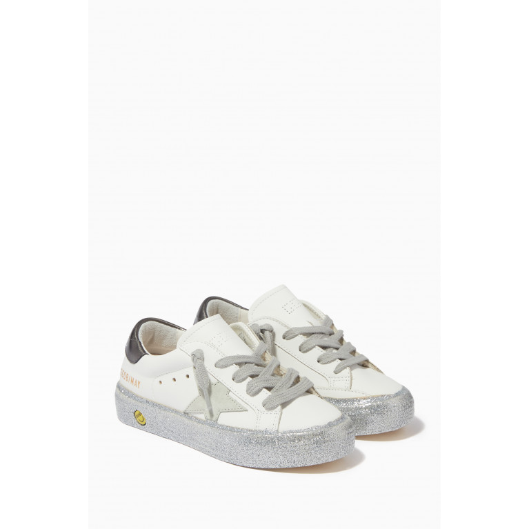 Golden Goose Deluxe Brand - May Sneakers with Suede Star in Leather