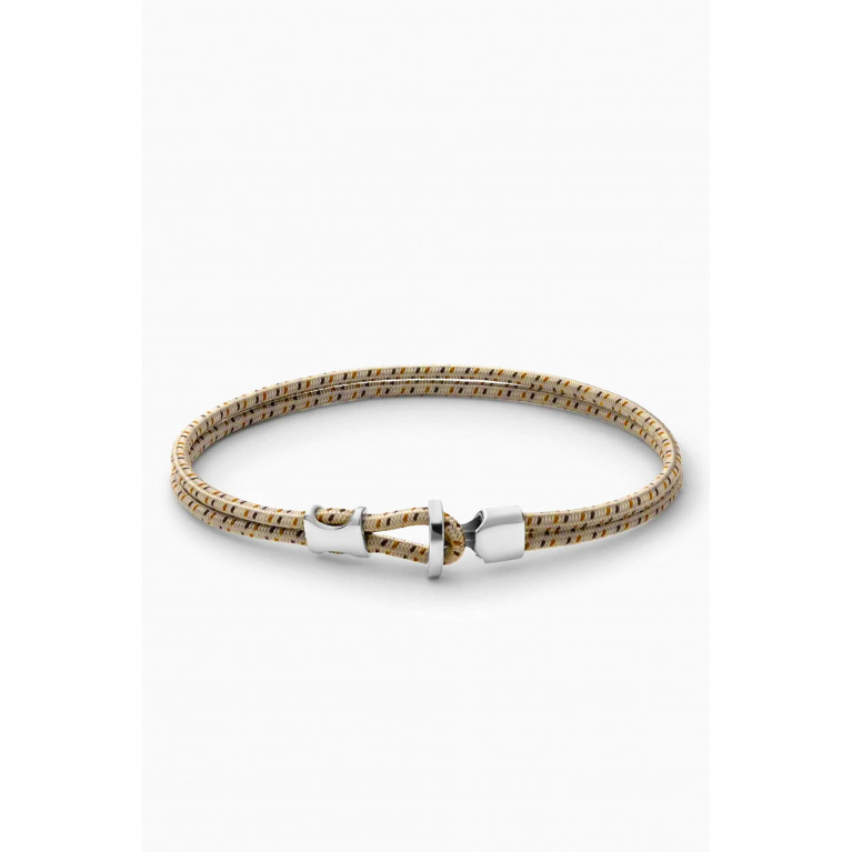 Miansai - Orson Loop Bungee Rope Bracelet in Sterling Silver & Nylon Neutral