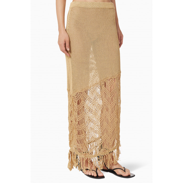 Savannah Morrow - Sakari Asymmetric Skirt in Pima Cotton Knit