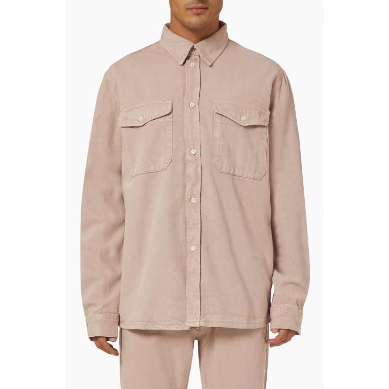 Selected Homme - Overshirt in TENCEL™ & Organic Cotton Brown