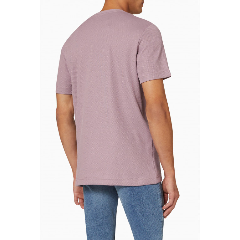 Selected Homme - Knitted T-shirt in Recycled Nylon Purple
