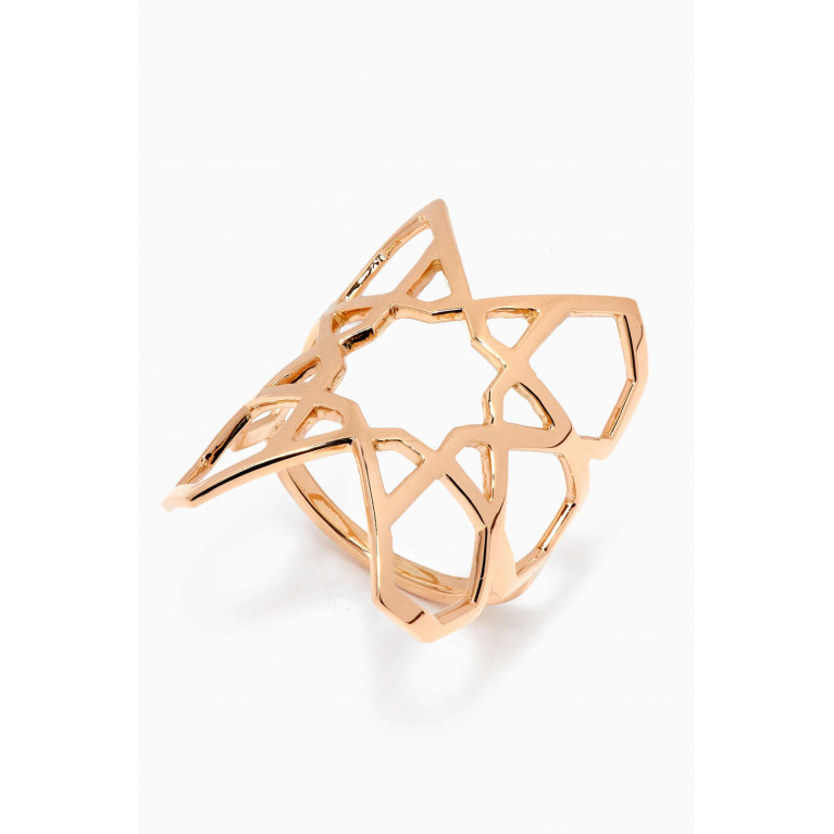 Ralph Masri - Arabesque Deco Ring in 18kt Rose Gold Rose Gold