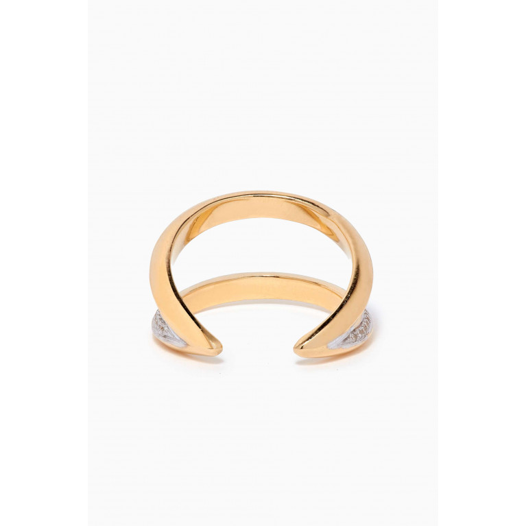 Ralph Masri - Modernist Diamond Ring in 18kt Yellow Gold
