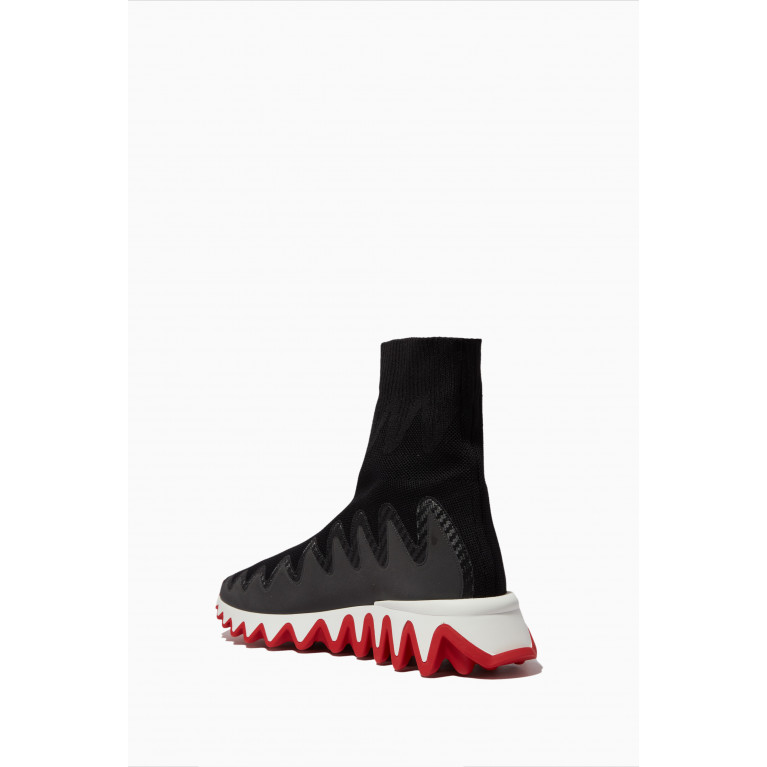 Christian Louboutin - Sharky Sock Sneakers in Knit Mesh