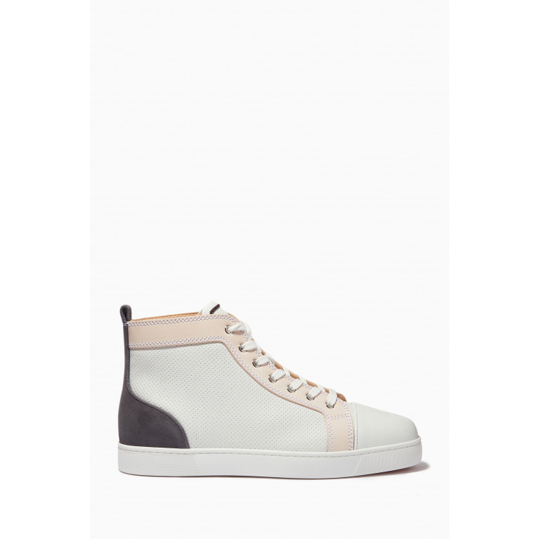 Christian Louboutin - Louis Sneakers in Perforated Leather & Suede