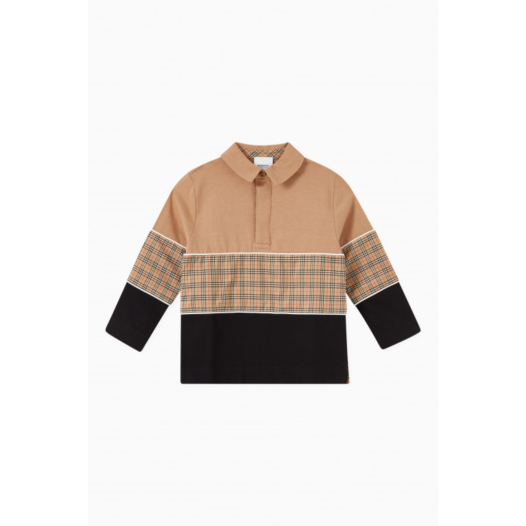 Burberry - Gerry Check Print Polo Shirt in Cotton