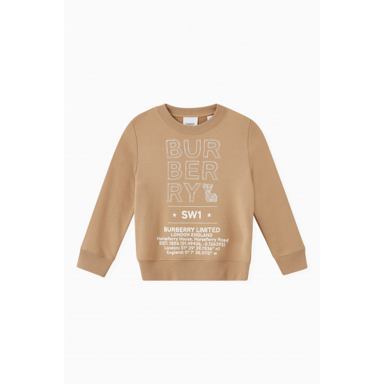 Burberry - Logo Print Sweater in French Terry
