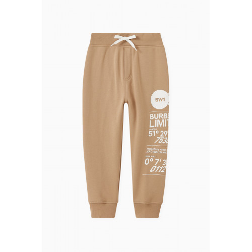 Burberry - Address Print Sweatpants in French Terry