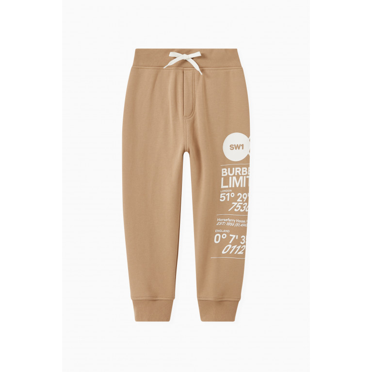 Burberry - Address Print Sweatpants in French Terry