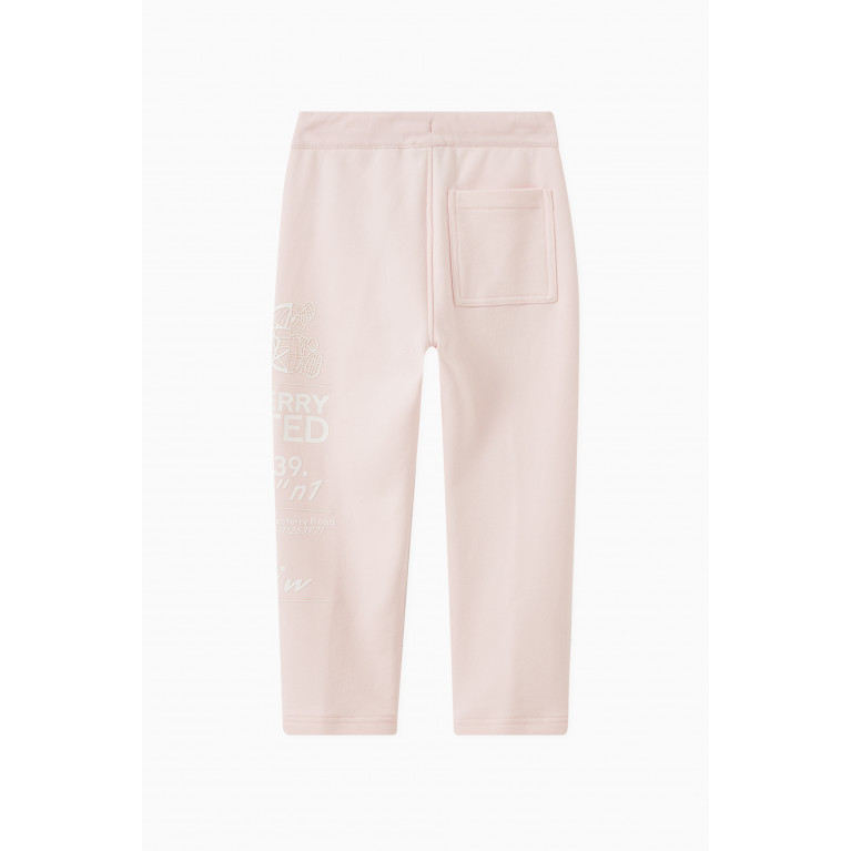 Burberry - Angie Address Print Sweatpants in French Terry