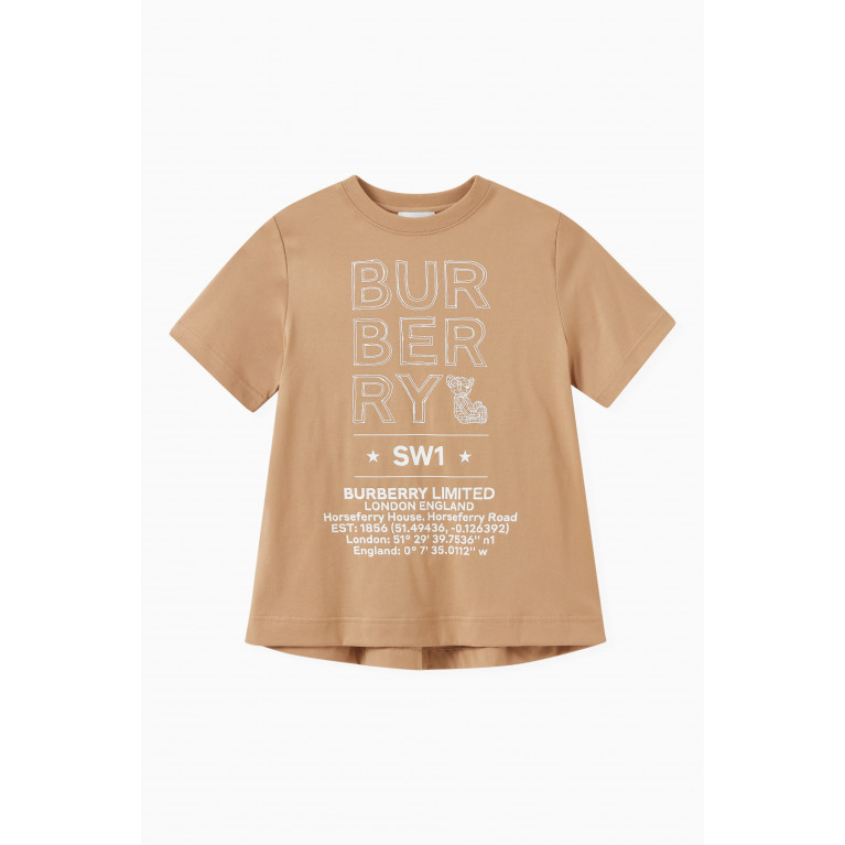 Burberry - Logo Sketch Print Top in Cotton Jersey