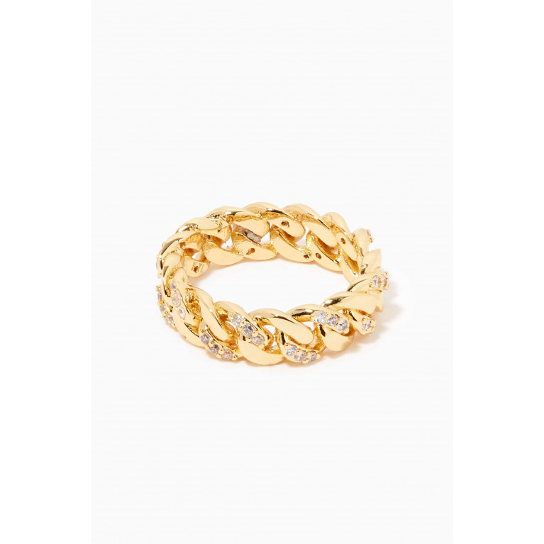 CZ by Kenneth Jay Lane - Pave CZ Chain Ring