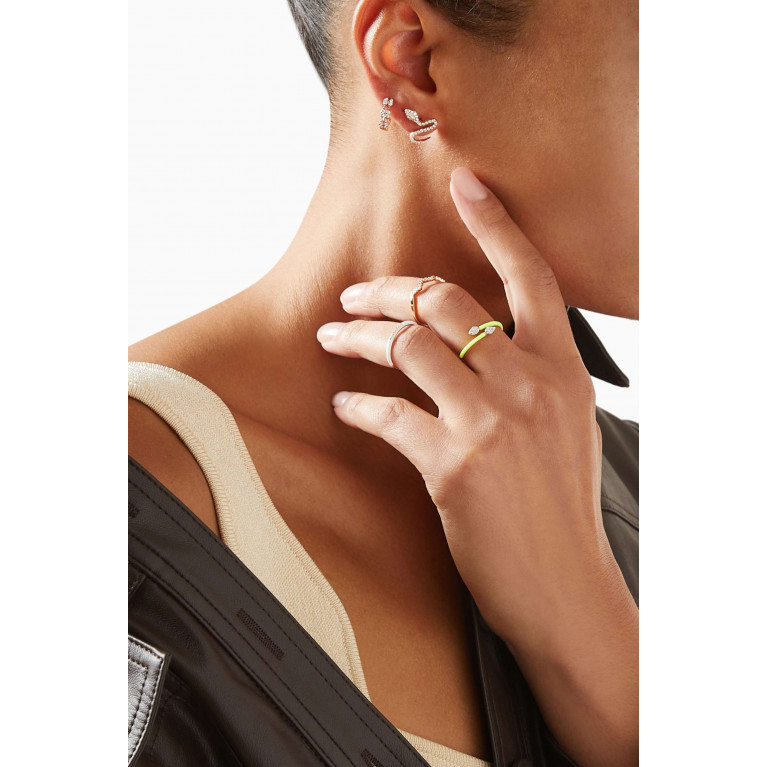Djula - Wave Single Earring in 18kt Rose Gold