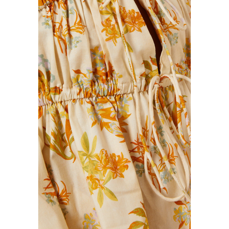 Pasduchas - Marigold Mini Dress in Stretch Cotton Poplin