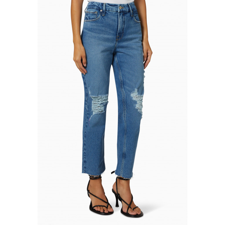 Good American - Good Icon Crop Jeans in Denim