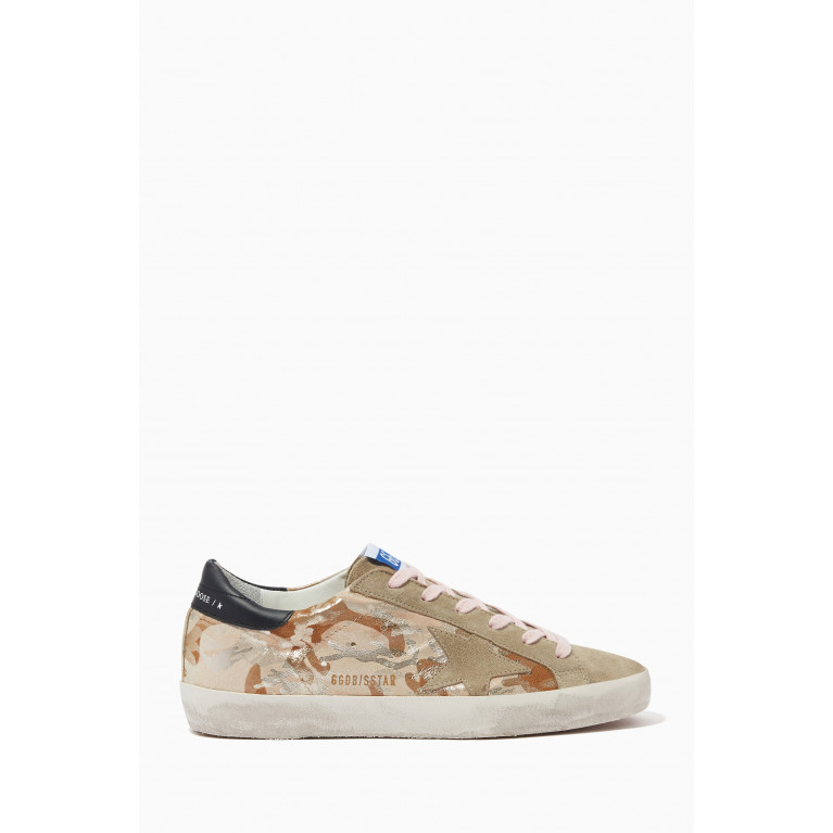Golden Goose Deluxe Brand - Super-Star Camouflage Sneakers in Suede & Leather