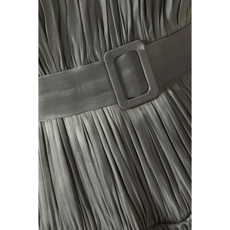NASS - Pleated Midi Dress Grey