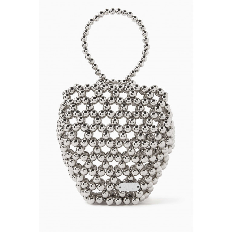 0711 Tbilisi - Mini Arya Top-handle Bag in Brass Beads