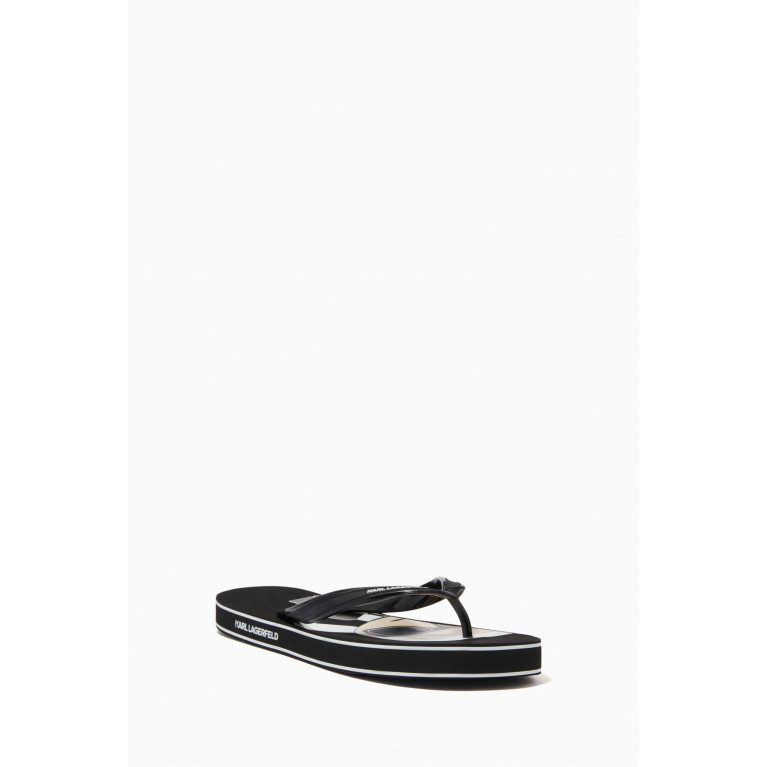 Karl Lagerfeld - Kosta Ikonik Thong Sandals in Rubber