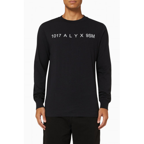 1017 ALYX 9SM - Logo Long-sleeve T-shirt in Cotton