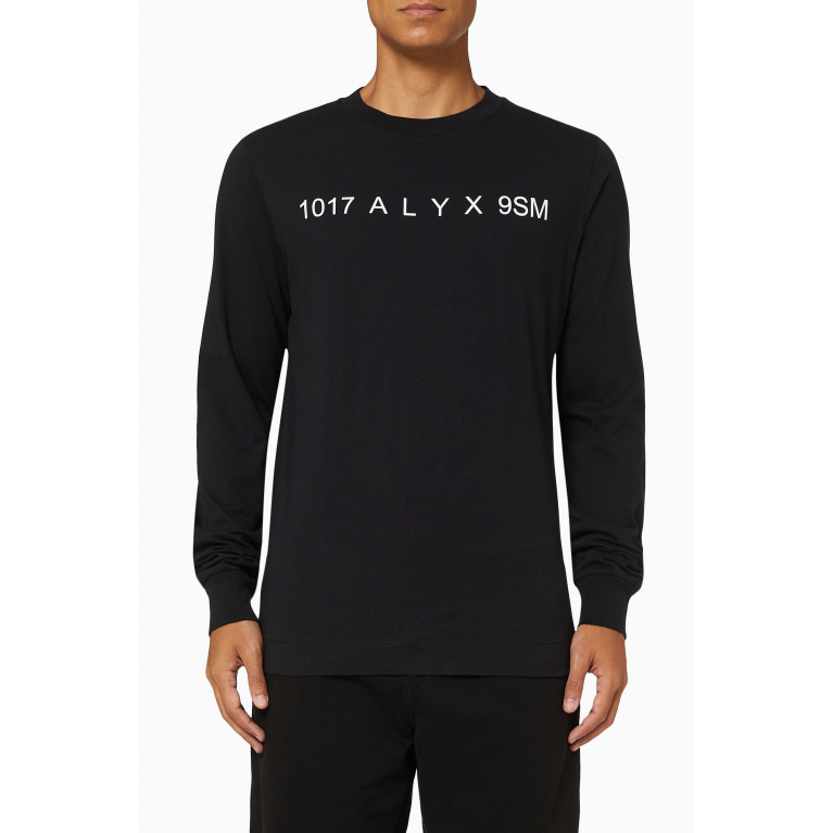 1017 ALYX 9SM - Logo Long-sleeve T-shirt in Cotton