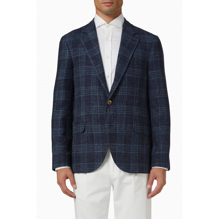 Brunello Cucinelli - Notched-collar Blazer in Wool Blend