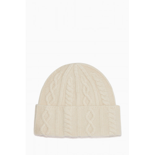 Brunello Cucinelli - Beanie Hat in Cashmere Nordic Cable Knit