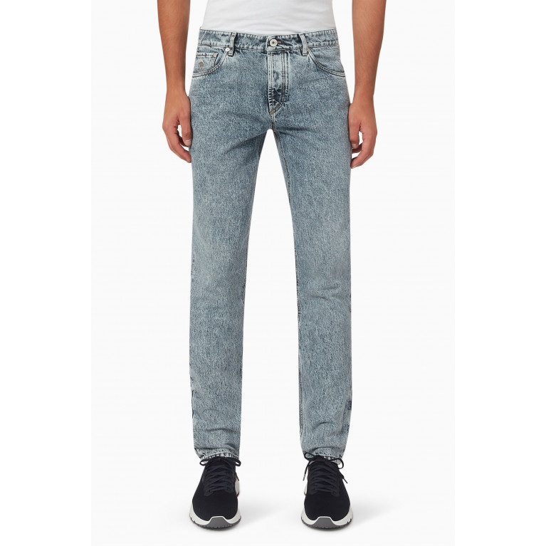 Brunello Cucinelli - Slim-fit Mid-rise Jeans in Denim