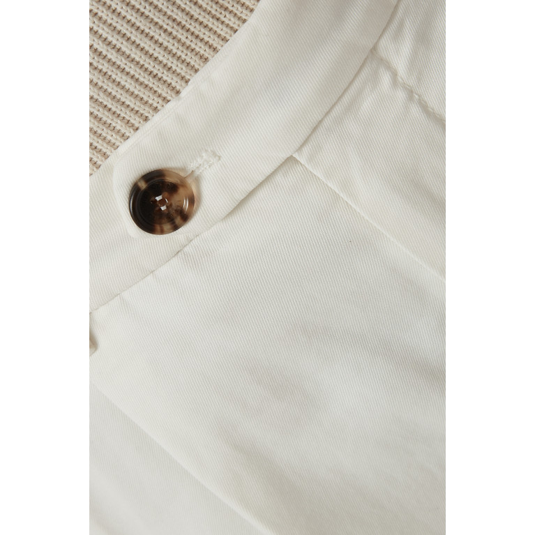 Brunello Cucinelli - Garment-dyed Italian Fit Pants in Pima Cotton Gabardine