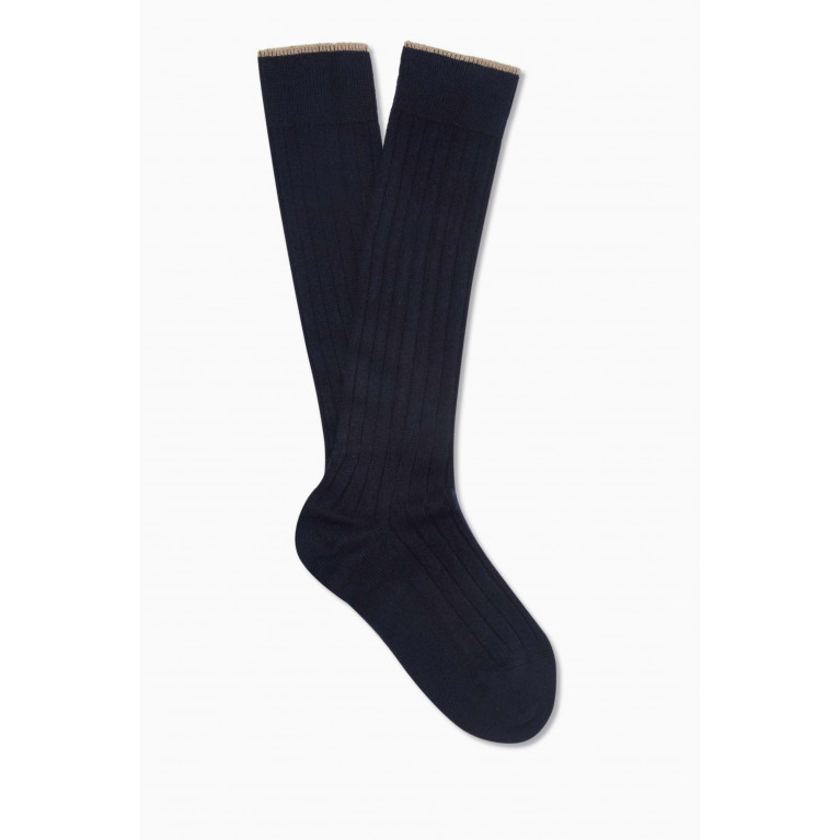 Brunello Cucinelli - Socks in Cashmere Rib-knit