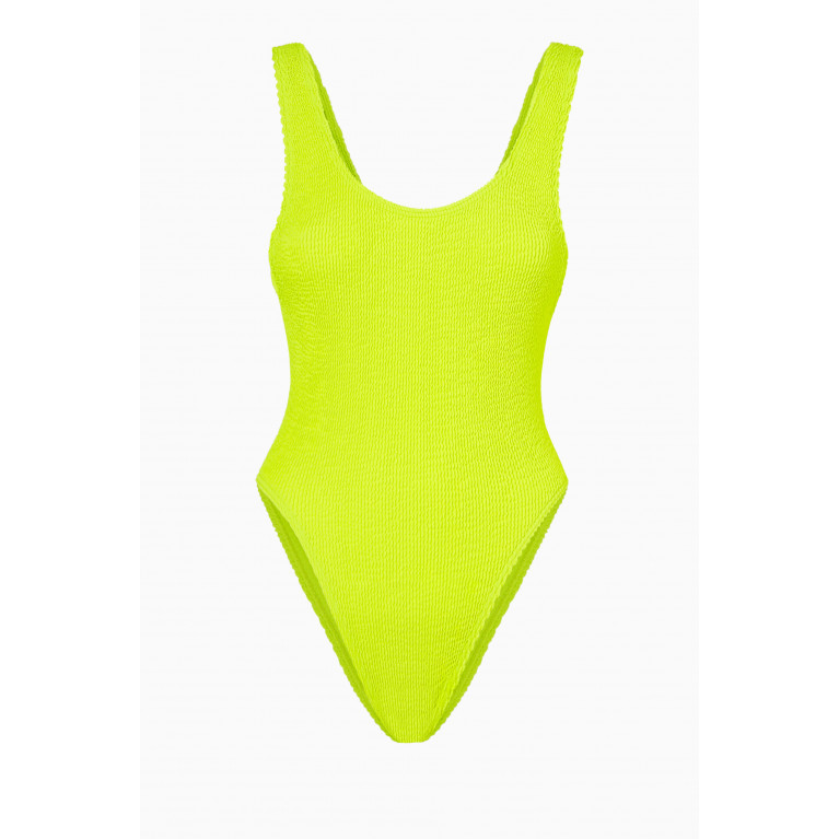 Bond-Eye - Maxam One-piece Eco Swimsuit in Regenerated Nylon Yellow
