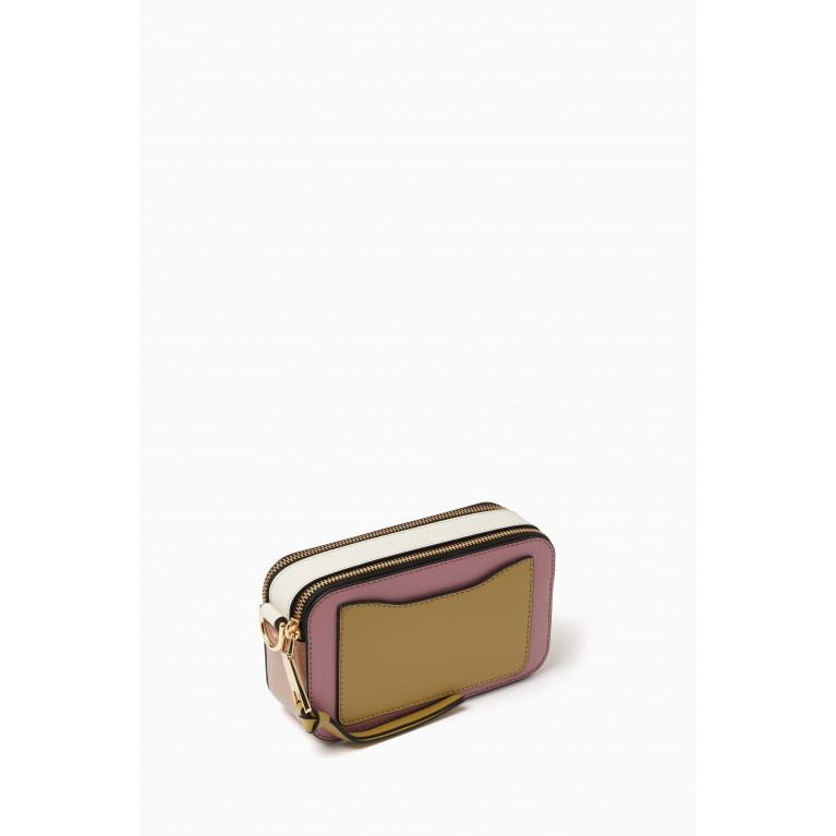Marc Jacobs - The Colourblock Snapshot Crossbody Bag in Leather Pink