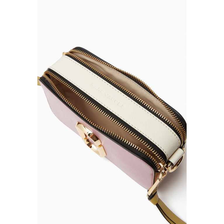 Marc Jacobs - The Colourblock Snapshot Crossbody Bag in Leather Pink