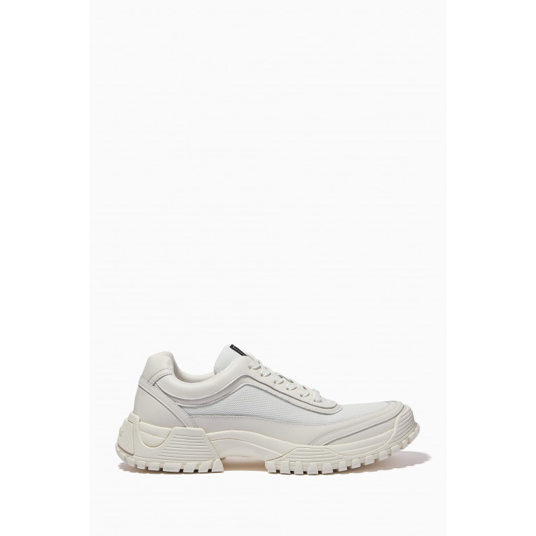 Emporio Armani - Chunky Sneakers in Leather Neutral