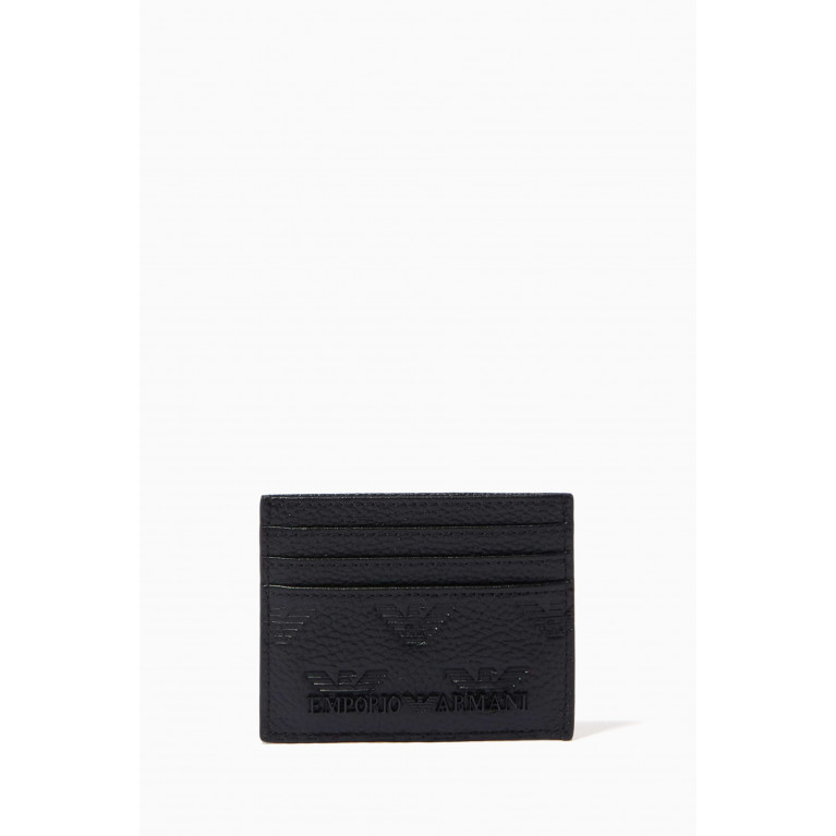 Emporio Armani - Minorca Eagle Card Holder in Leather