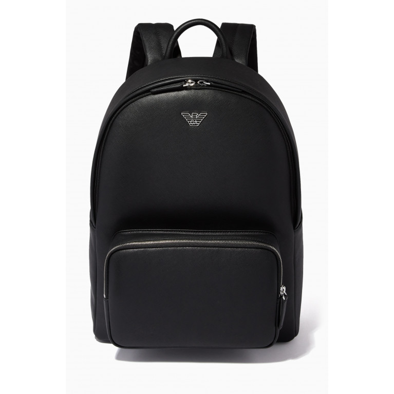 Emporio Armani - Business Backpack in Faux Leather