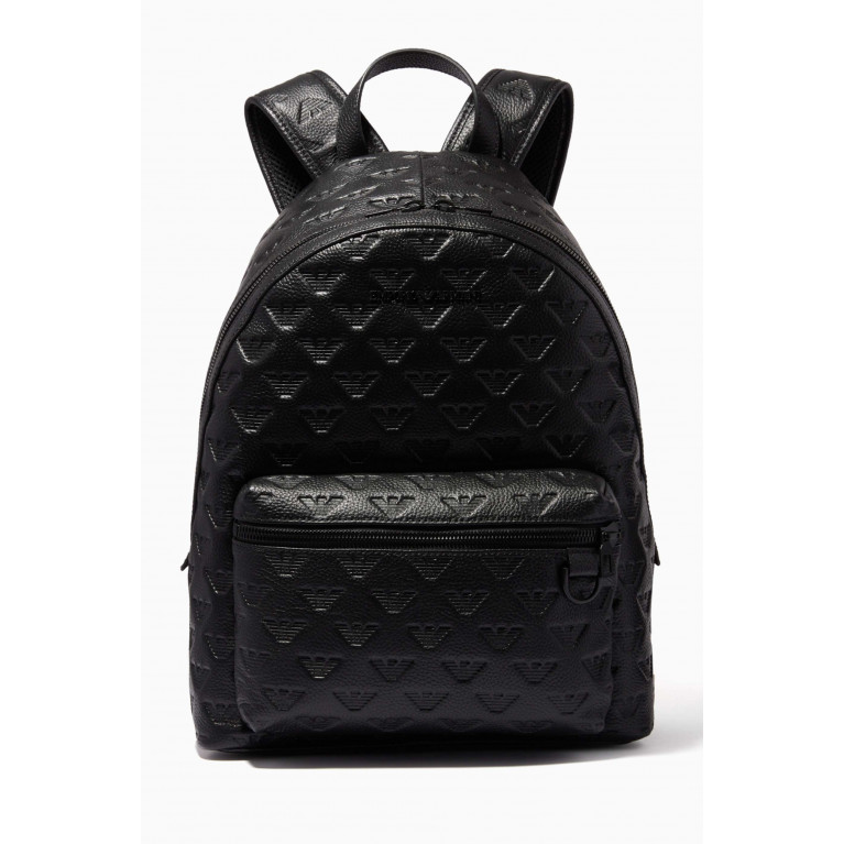 Emporio Armani - Minorca EA Eagle Backpack in Leather