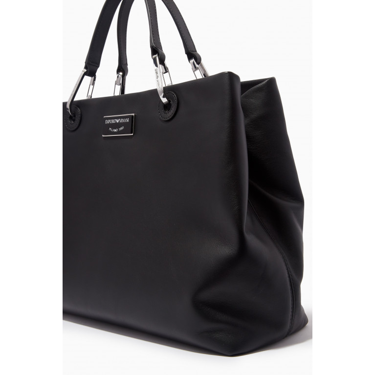 Emporio Armani - My EA Medium Tote Bag in Eco Leather Black