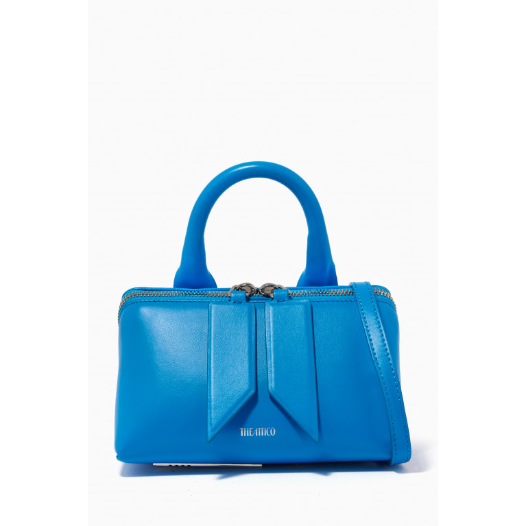 ''Friday'' Mini Handbag in Leather Blue