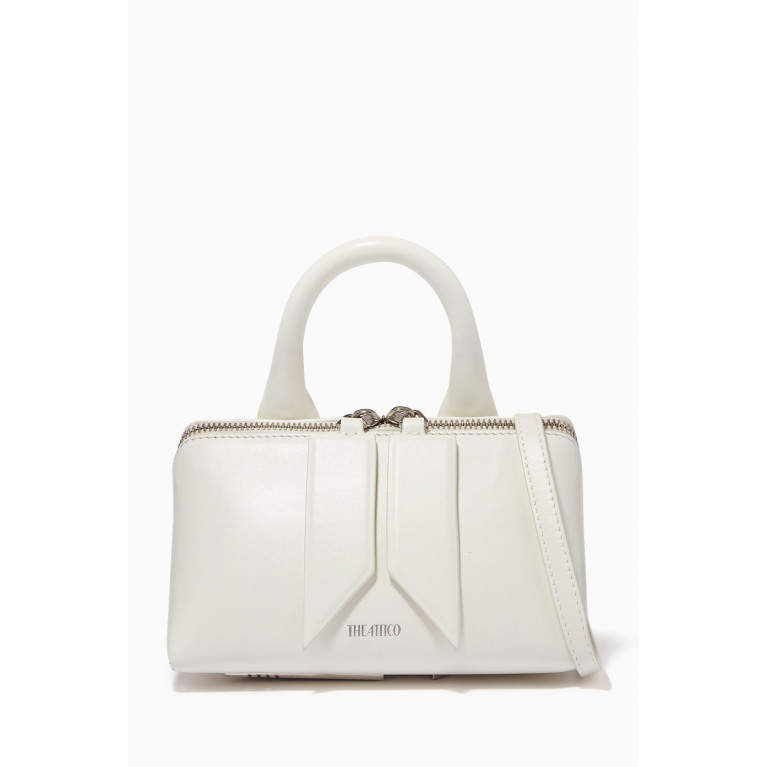 ''Friday'' Mini Handbag in Leather White