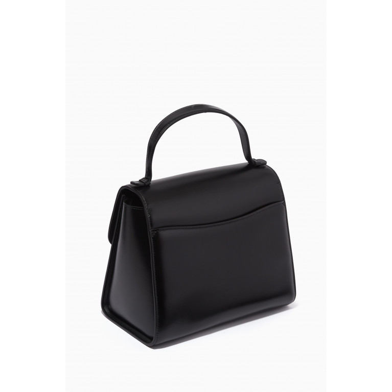 Chloé - Kattie Medium Top Handle Crossbody Bag in Calf Leather Black