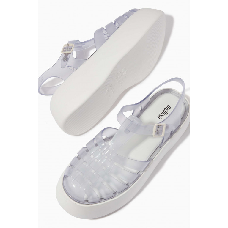 Melissa - Possession Platform Sandals in Melflex™ White