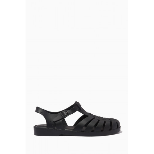 Melissa - Possession Matte Flat Sandals in Melflex™ Black
