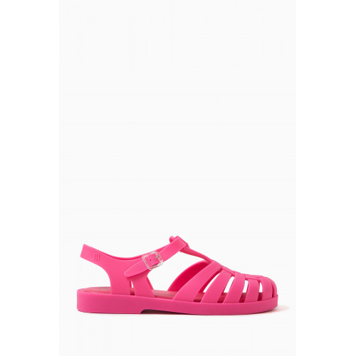 Melissa - Possession Matte Flat Sandals in Melflex™ Pink
