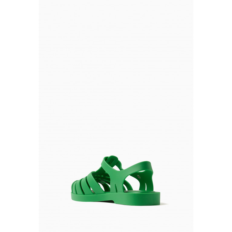 Melissa - Possession Matte Flat Sandals in Melflex™ Green