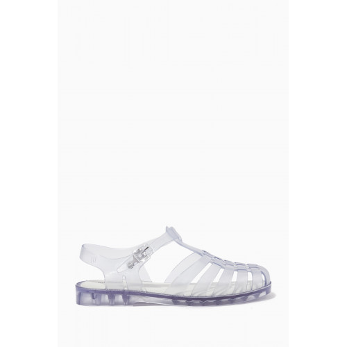 Melissa - Possession Matte Flat Sandals in Melflex™ Silver