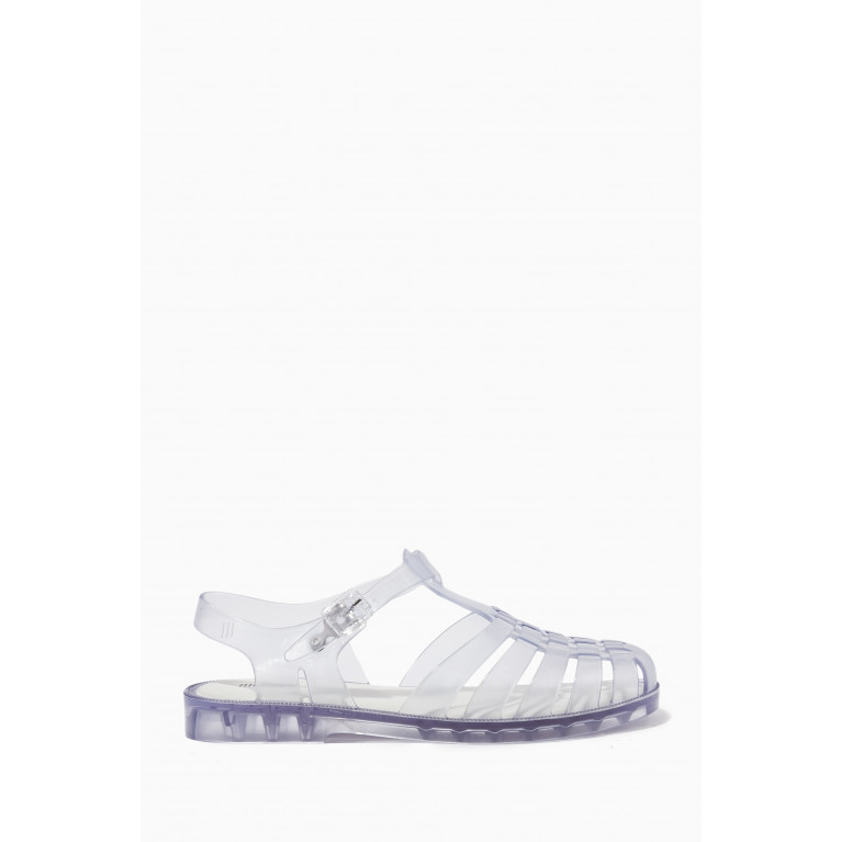 Melissa - Possession Matte Flat Sandals in Melflex™ Silver